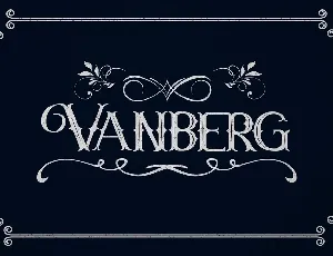 Vanberg font