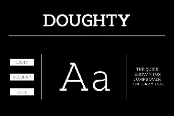 Doughty font