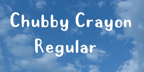 Chubby Crayon font