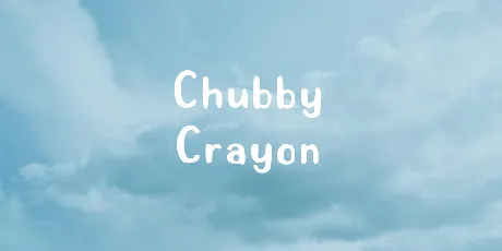 Chubby Crayon font