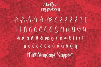 Hello Raspberry Demo font