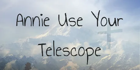 Annie Use Your Telescope font