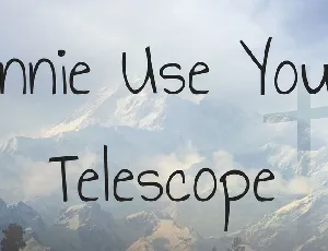 Annie Use Your Telescope font