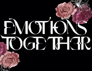 EMOTIONS TOGETHER DEMO font