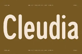 Cleudia font