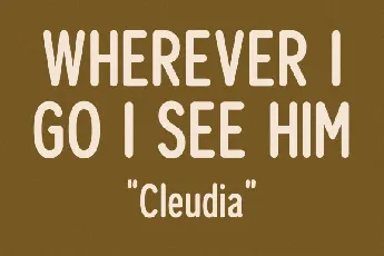 Cleudia font