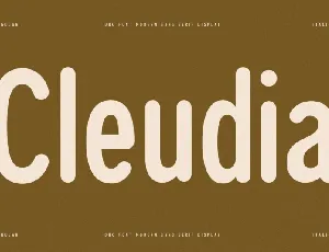 Cleudia font