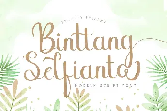 Binttang Selfianto font