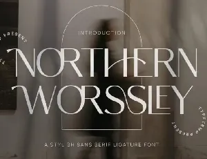 Northern Worssley Sans Serif font