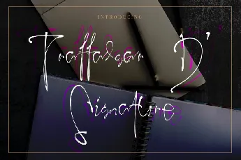 Traffalgar D’ Signature font