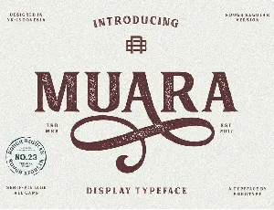 Muara Rough Typeface font