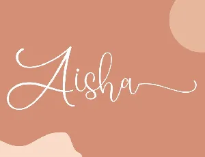 Aisha font