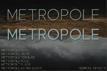 Metropole font