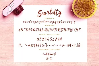 Scarletty Brush Script font