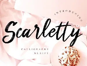 Scarletty Brush Script font