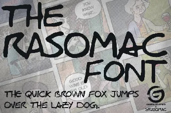 Rasomac Personal Use font