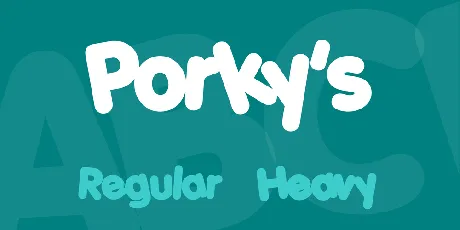 Porky's font