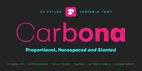 Carbona Family font