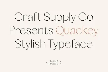 Quackey font