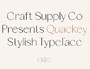 Quackey font