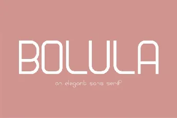 Bolula Sans Serif font