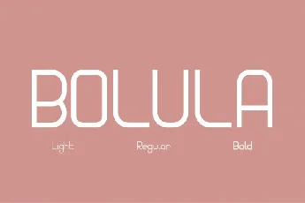 Bolula Sans Serif font