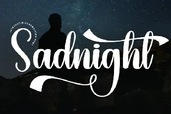 Sadnight Script font