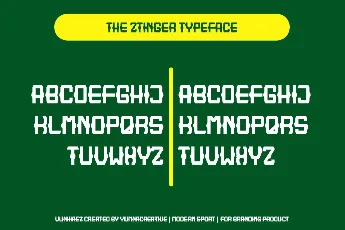 Ztinger font