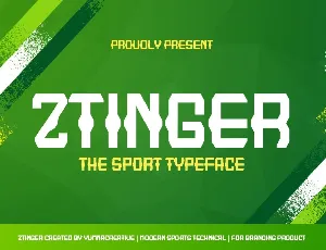 Ztinger font