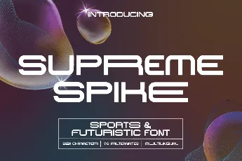 Supreme Spike font