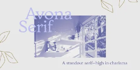 Avona serif Family font