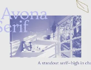 Avona serif Family font