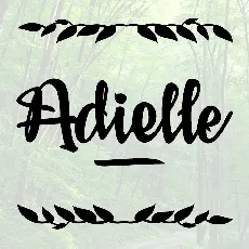 Adielle PERSONAL USE ONLY font