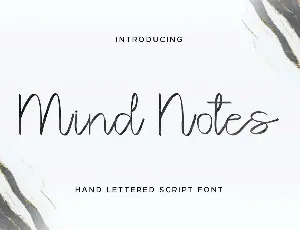 Mind Notes Demo font