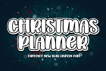 Christmas Planner font