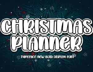 Christmas Planner font