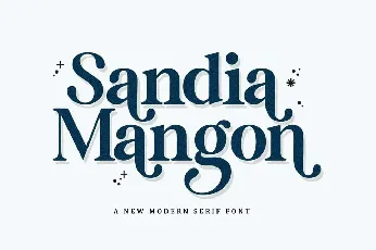 Sandia Mangon font