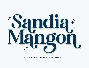 Sandia Mangon font