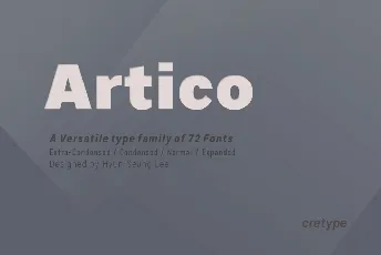 Artico Family font