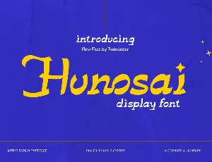 Hunosai Trial font