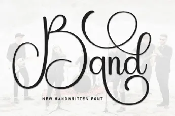 Band Calligraphy font