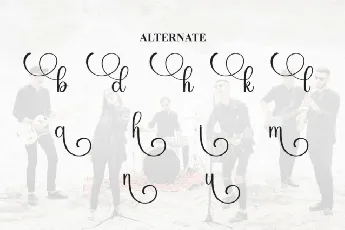 Band Calligraphy font