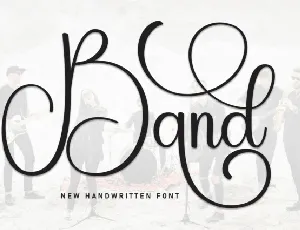 Band Calligraphy font