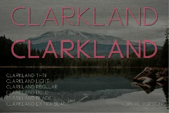 Clarkland font