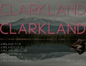 Clarkland font