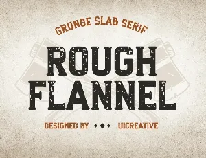 Rough Flannel font