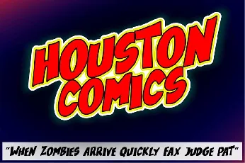 Houston Comics font