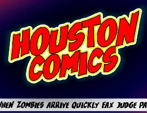 Houston Comics font