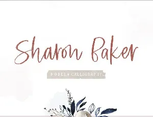 Sharon Baker Modern Script font