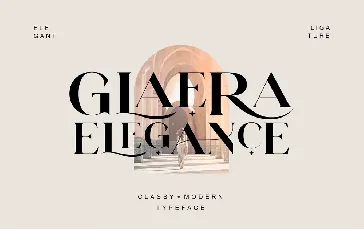 Glaera Elegance font